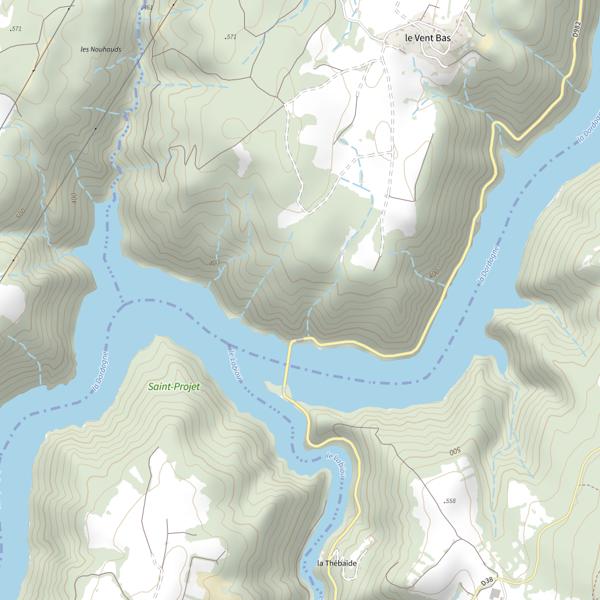 Plan cartographique de Lac de l'Aigle (Corrèze)