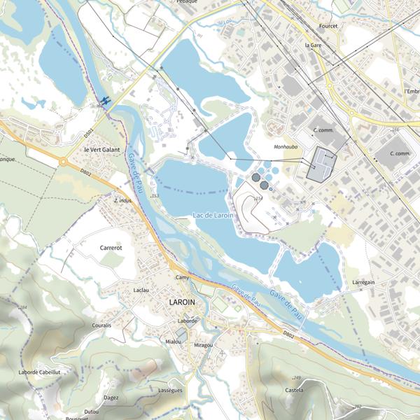 Plan cartographique de Lac de Laroin