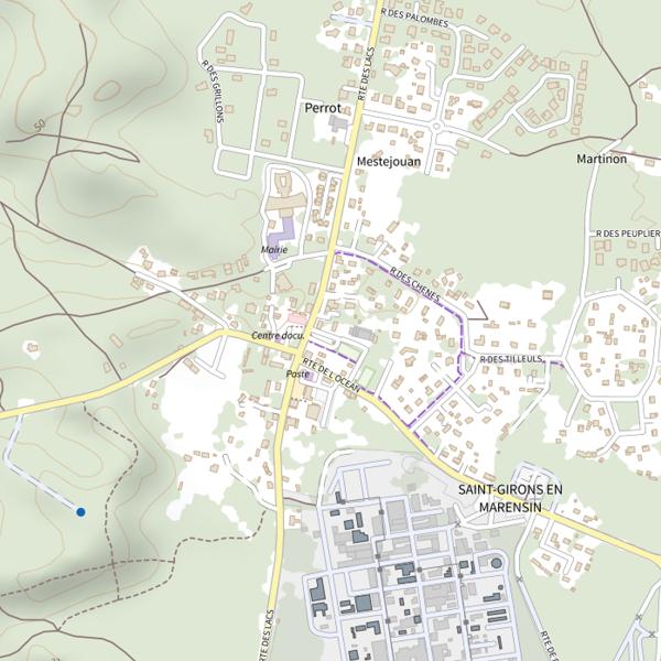 Plan cartographique de Lac de Léon