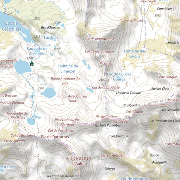 Plan cartographique de Lac de l'I