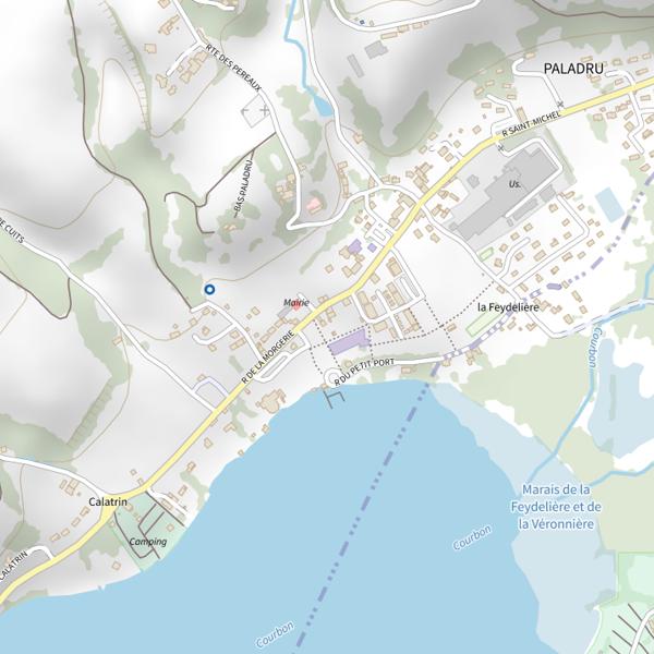 Plan cartographique de Lac de Paladru