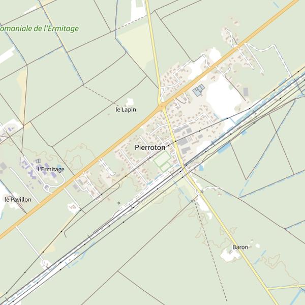 Plan cartographique de Lac de Pierroton