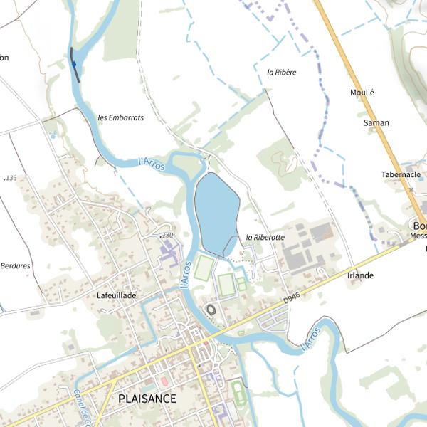 Plan cartographique de Lac de Plaisance