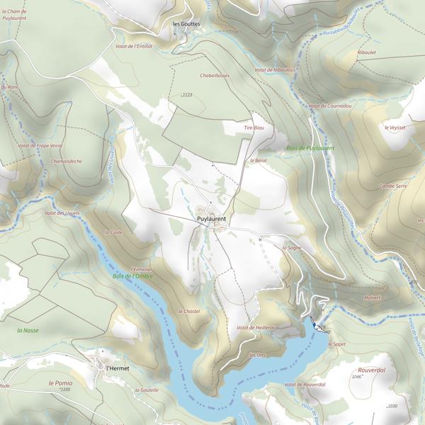 Plan cartographique de Lac de Puylaurent