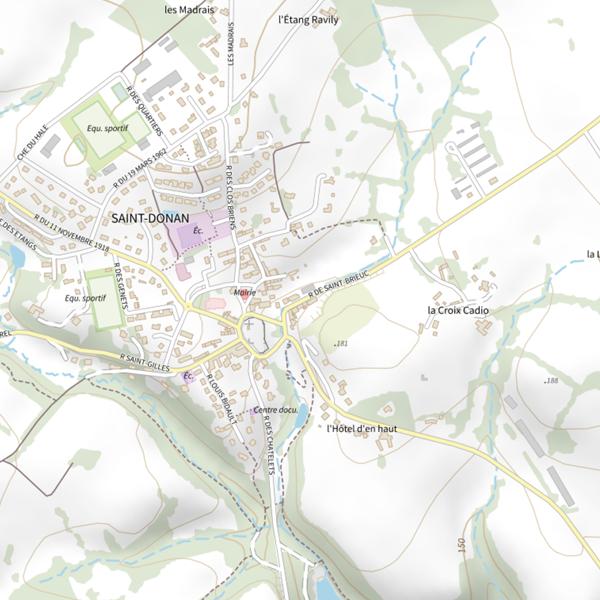 Plan cartographique de Lac de Saint-Barthélémy