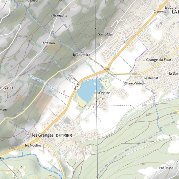 Plan cartographique de Lac de Saint-Clair