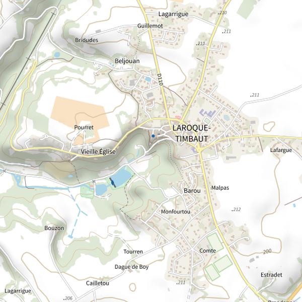 Plan cartographique de Lac de Saint-Germain