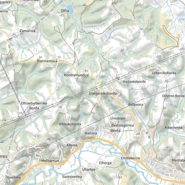 Plan cartographique de Lac de Saint-Pée-sur-Nivelle