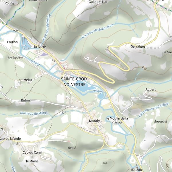 Plan cartographique de Lac de Sainte-Croix-Volvestre
