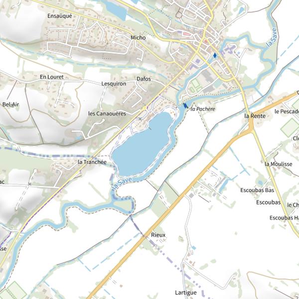 Plan cartographique de Lac de Samatan
