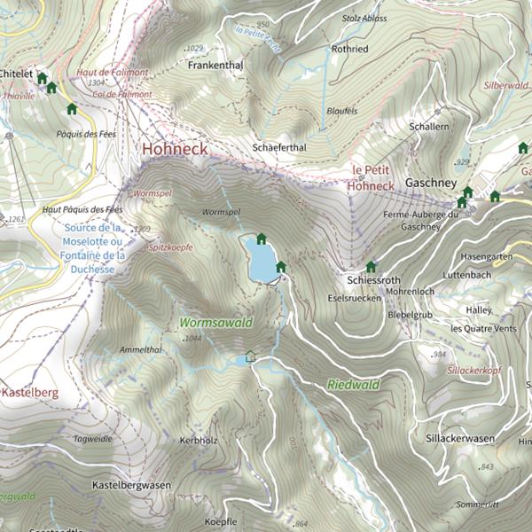 Plan cartographique de Lac de Schiessrothried