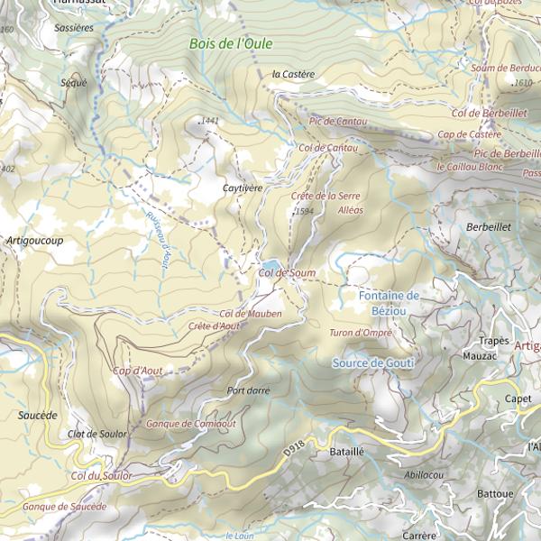Plan cartographique de Lac de Soum