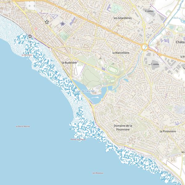 Plan cartographique de Lac de Tanchet