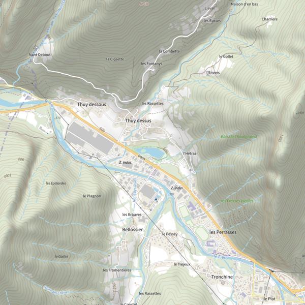 Plan cartographique de Lac de Thuy