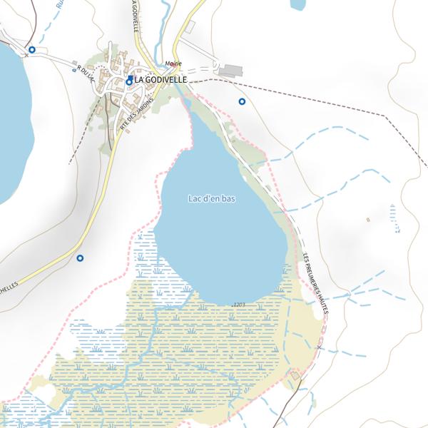Plan cartographique de Lac d'En-Bas