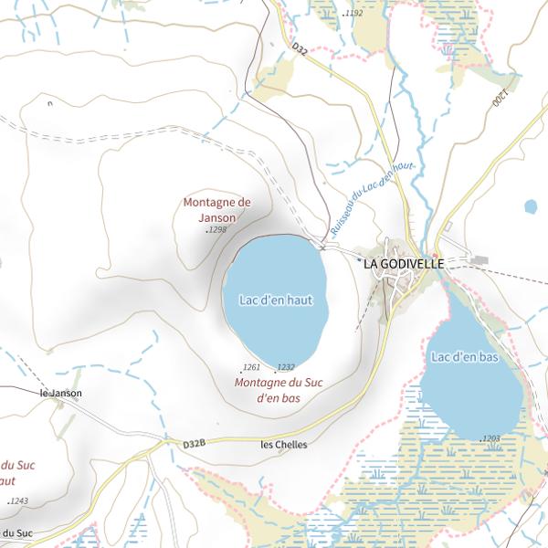 Plan cartographique de Lac d'En-Haut