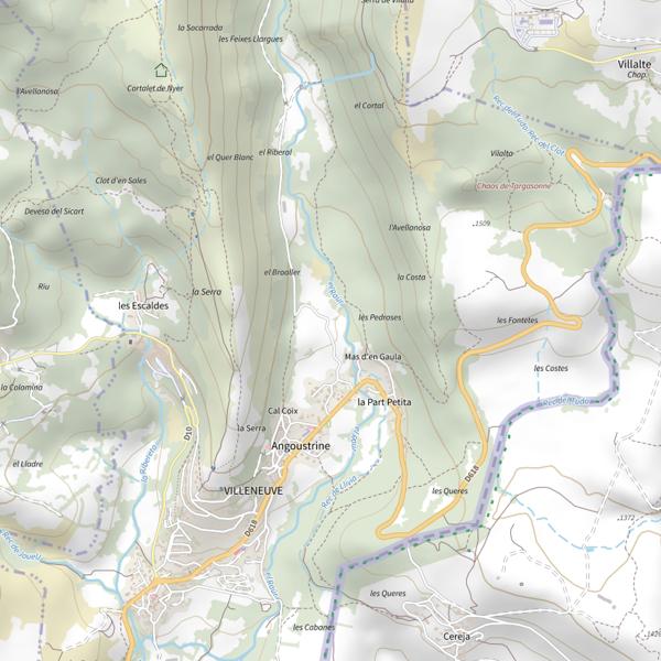 Plan cartographique de Lac des Bouillouses