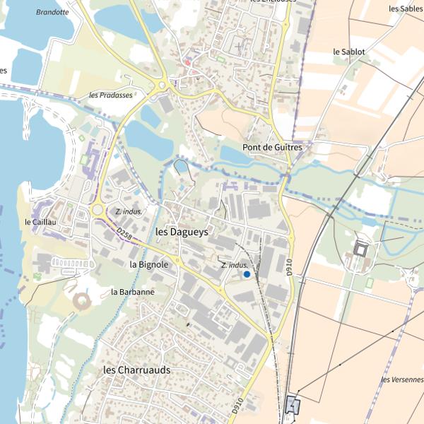 Plan cartographique de Lac des Dagueys