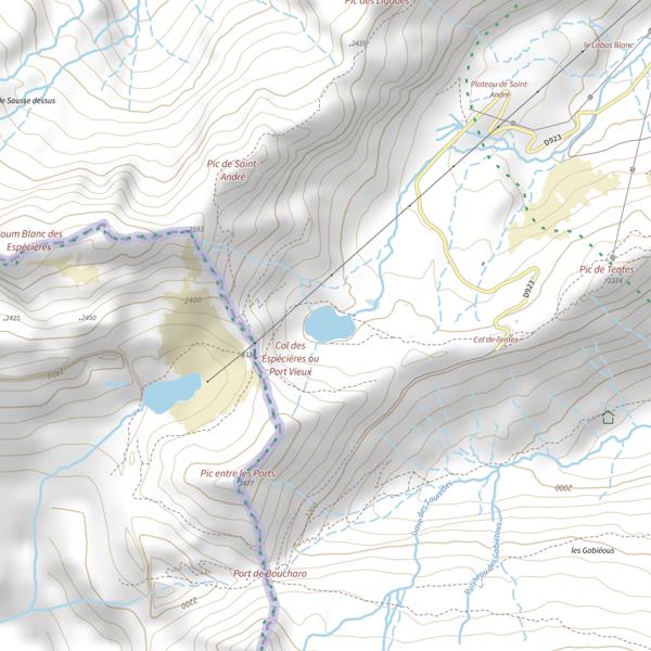 Plan cartographique de Lac des Espécières