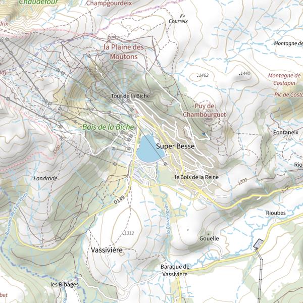 Plan cartographique de Lac des Hermines