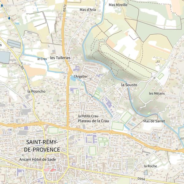 Plan cartographique de Lac des Peiroou