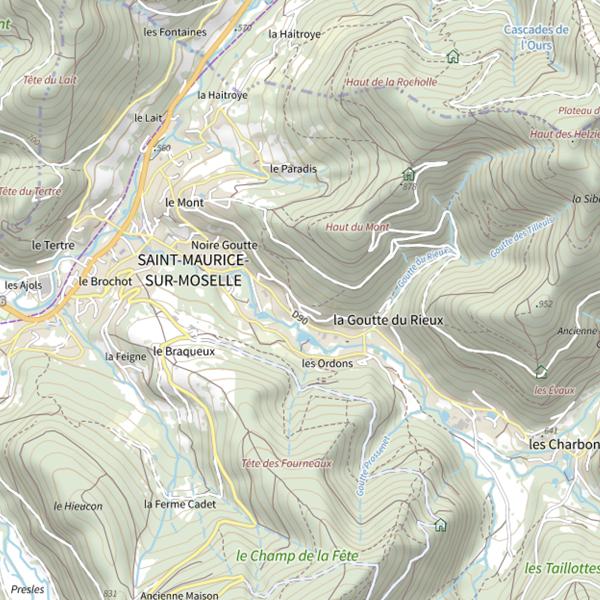 Plan cartographique de Lac des Perches
