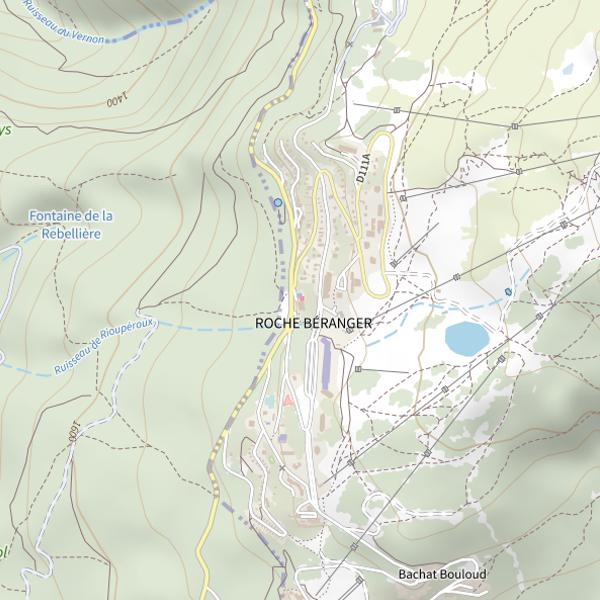 Plan cartographique de Lac des Vallons