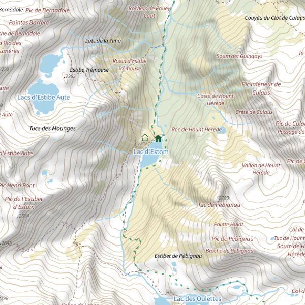 Plan cartographique de Lac d'Estom