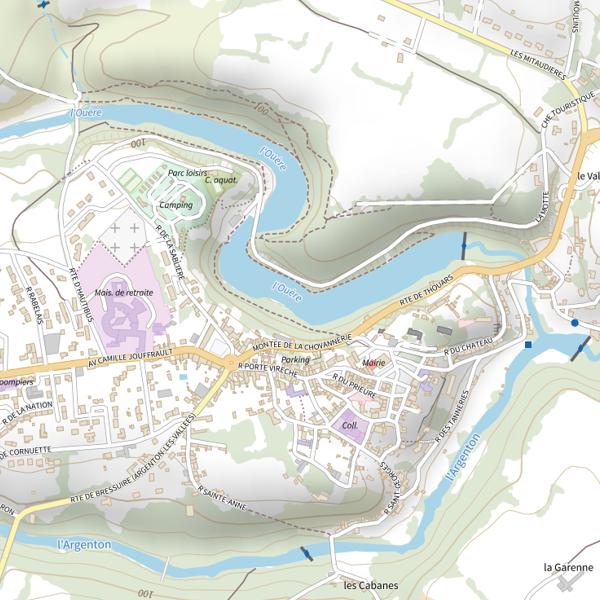 Plan cartographique de Lac d'Hautibus