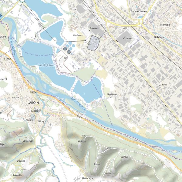 Plan cartographique de Lac d'Iktus (Laroin)