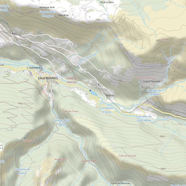 Plan cartographique de Lac d'Iscoo