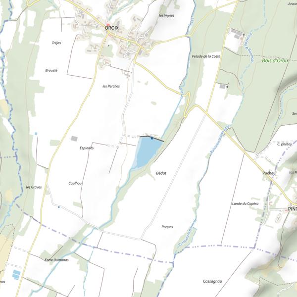 Plan cartographique de Lac d'Oroix