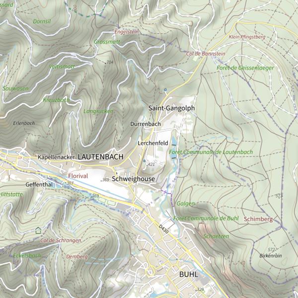 Plan cartographique de Lac du Ballon
