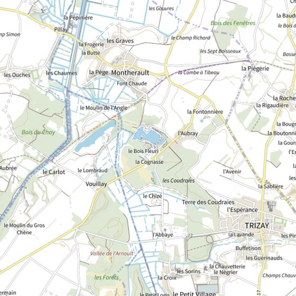 Plan cartographique de Lac du Bois Fleuri