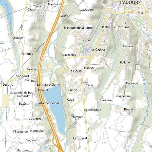 Plan cartographique de Lac du Brousseau