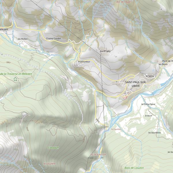 Plan cartographique de Lac du Col du Longet