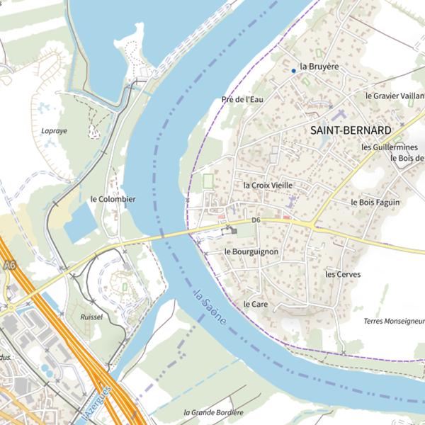 Plan cartographique de Lac du Colombier
