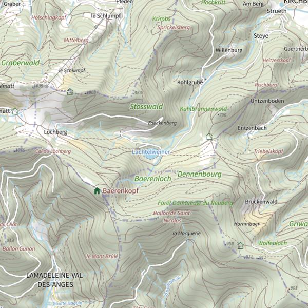 Plan cartographique de Lac du Lachtelweiher