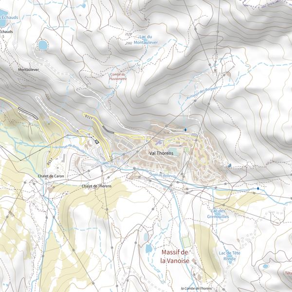 Plan cartographique de Lac du Lou