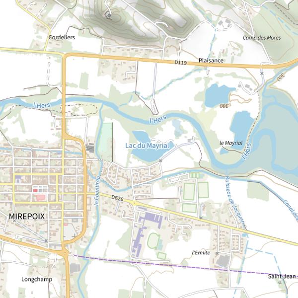 Plan cartographique de Lac du Mayrial
