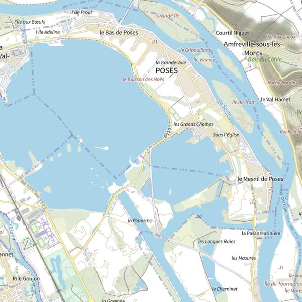 Plan cartographique de Lac du Mesnil