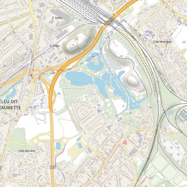 Plan cartographique de Lac du Parc Glissoire