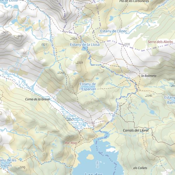 Plan cartographique de Lac du Péric