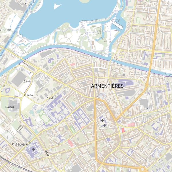Plan cartographique de Lac du prés du hem
