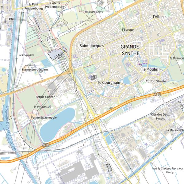 Plan cartographique de Lac du Puythouck