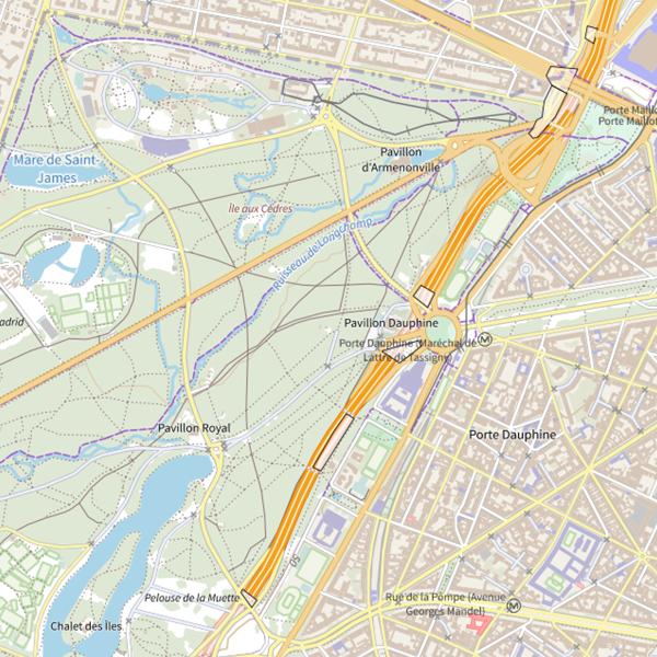 Plan cartographique de Lac du Réservoir