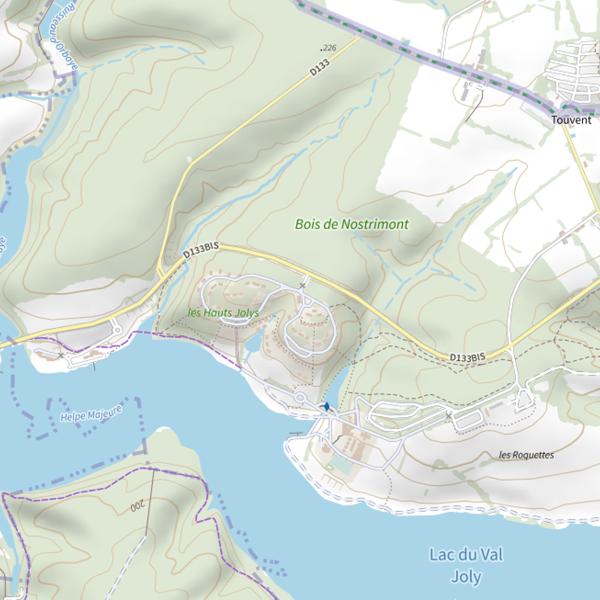 Plan cartographique de Lac du Val Joly