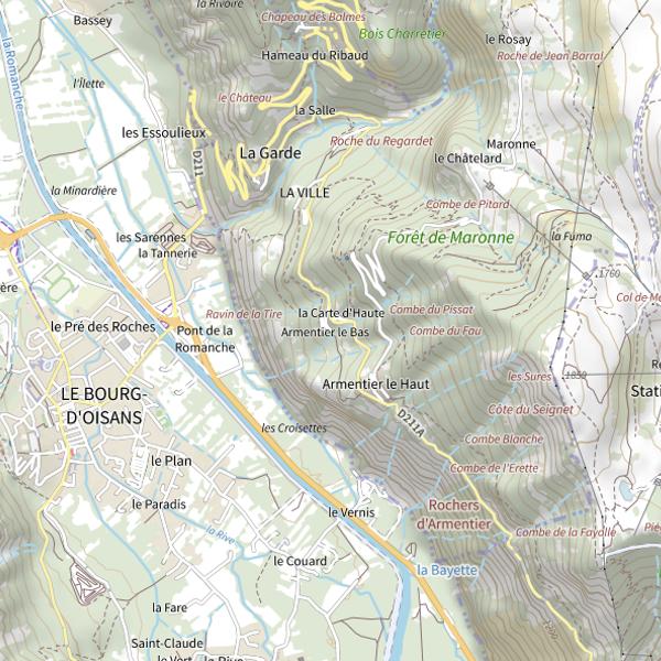 Plan cartographique de Lac du Vallon