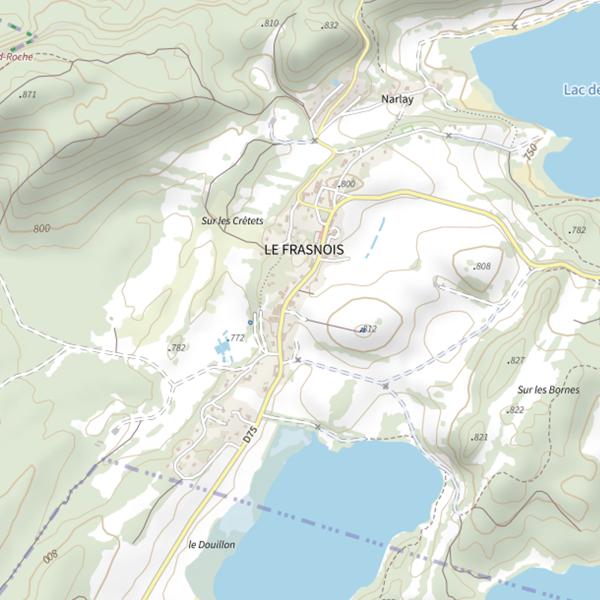 Plan cartographique de Lac du Vernois