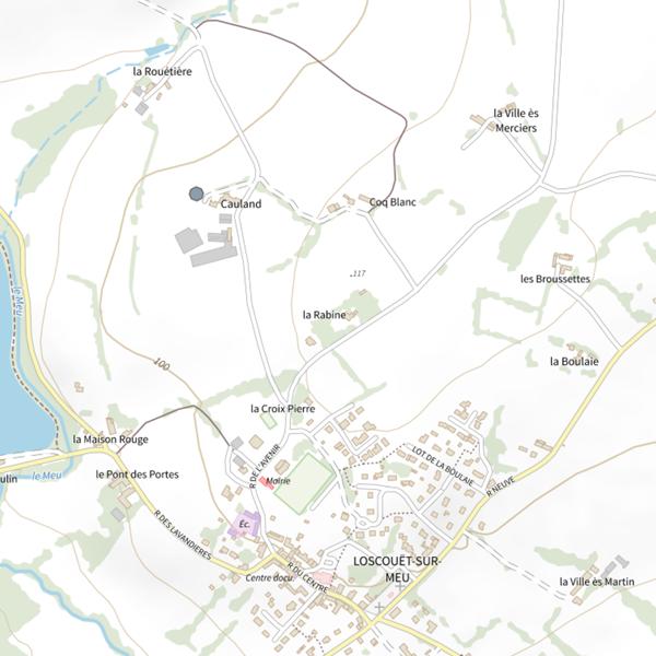 Plan cartographique de Lac Fishabil